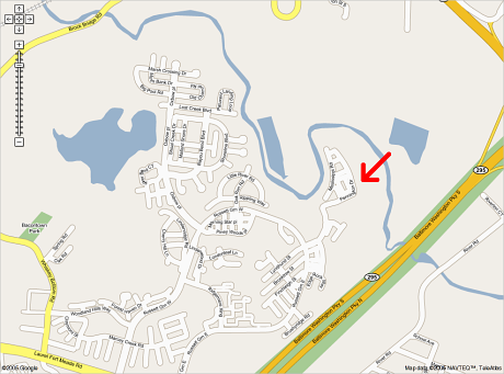Google Maps showing Pennington Drive, Laurel, MD Pennington Drive, Laurel, MD