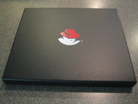 Red Hat welcome box (front)